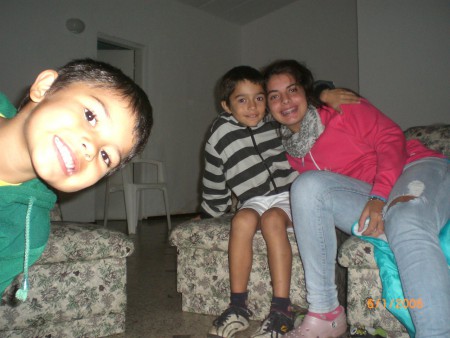 Con mis peques.